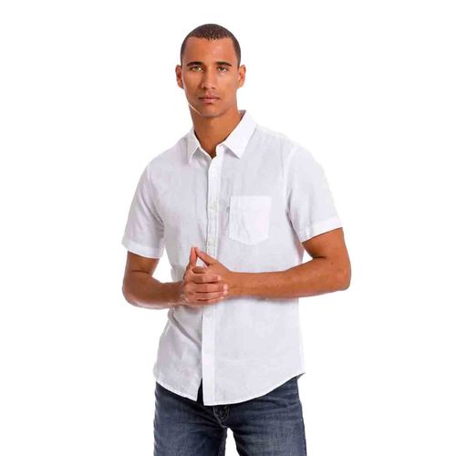 Camisa casual para caballero Levis blanco 86627-0000