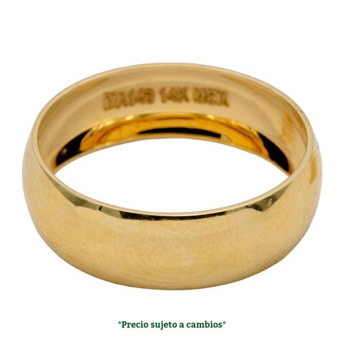 Argolla de matrimonio n°7 Argyor de 14k 161-A