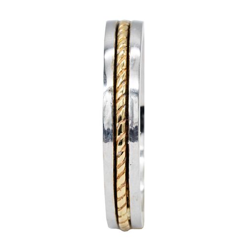 Argolla de matrimonio n°7.5 Valessa de 14k A00157-D4