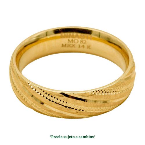 Argolla de matrimonio n°7 Dinasti de 14k 18455