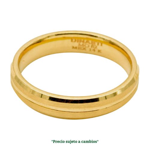 Argolla de matrimonio n°7 Dinasti de 14k 201935