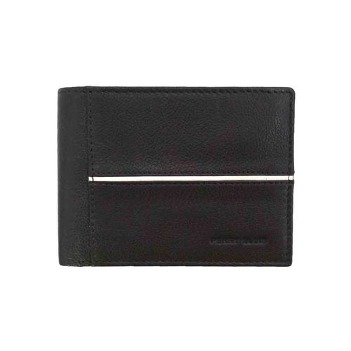 Cartera con solapa para caballero Perry Ellis café L77-2501-2