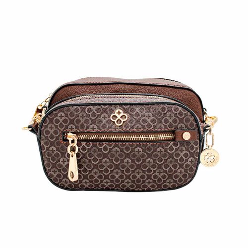 Bolso crossbody para dama Jaime Ibiza café JI 2539