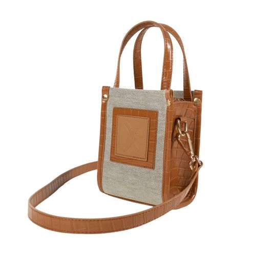 Bolso mini tote bag para dama Cloe café RBLNI23571CAM