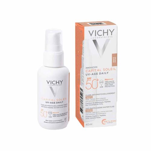 Bloqueador solar facial Vichy capital soleil UV-age FPS 50+ VIC-SOLD0052