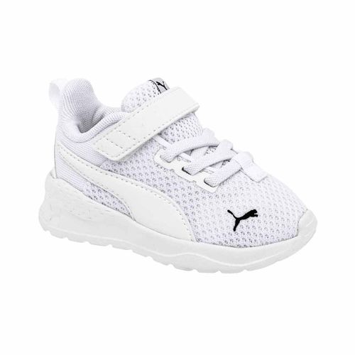 Tenis deportivo para niño Puma blanco 372010 02