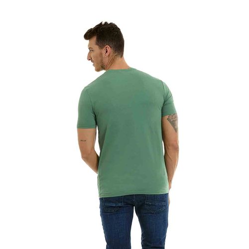 Playera casual para caballero Porto Blanco verde tbasic-49