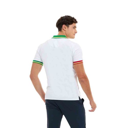 Playera tipo polo para caballero Porto Blanco blanco ple-2446
