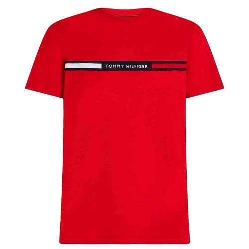 Playera casual para caballero Tommy Hilfiger rojo mw0mw36498-xld