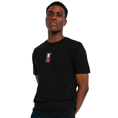 Playera casual para caballero Tommy Hilfiger negro mw0mw36512-bds