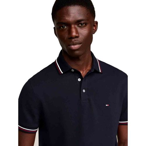 Playera tipo polo para caballero Tommy Hilfiger marino mw0mw37346-dw5