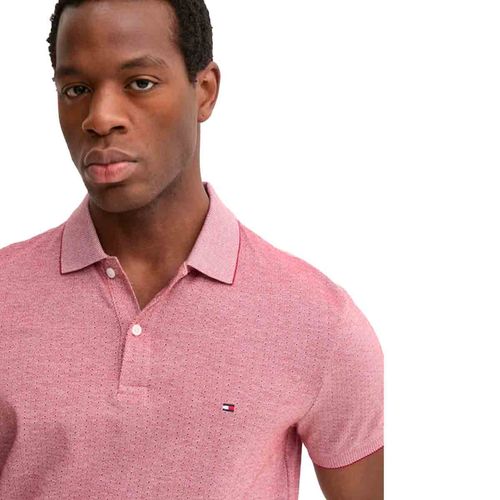 Playera tipo polo para caballero Tommy Hilfiger rosa mw0mw37525-0kp