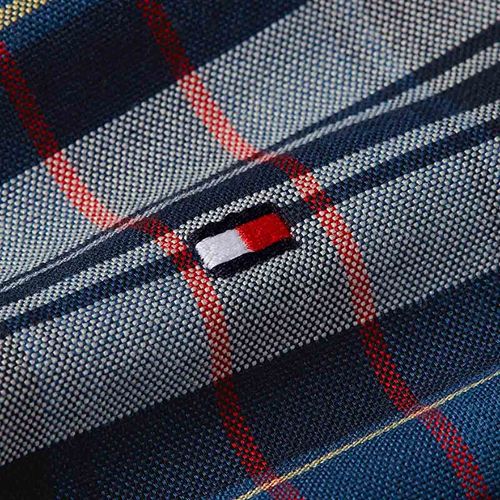 Camisa casual para caballero Tommy Hilfiger azul mw0mw37566-0gz