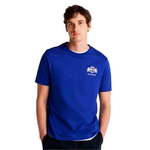 Playera casual para caballero Tommy Hilfiger azul mw0mw38076-d03