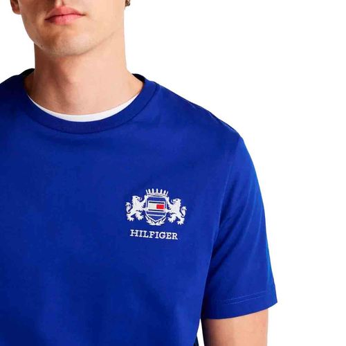 Playera casual para caballero Tommy Hilfiger azul mw0mw38076-d03