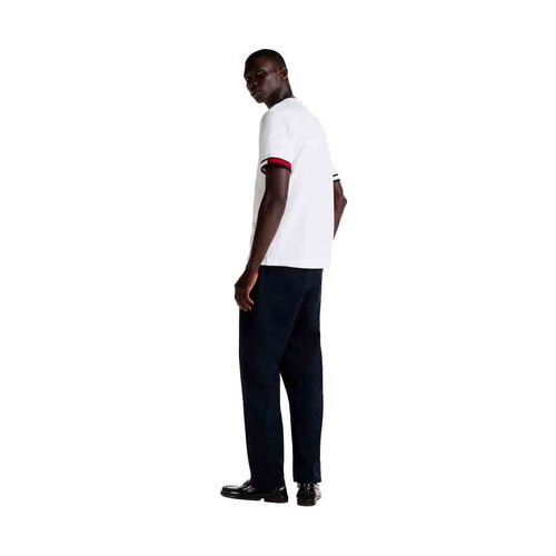 Playera casual para caballero Tommy Hilfiger blanco mw0mw38078-ybr