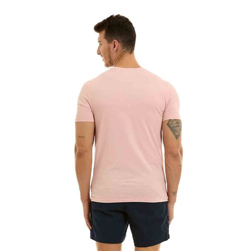 Playera casual para caballero Porto Blanco rosa tbasic-42