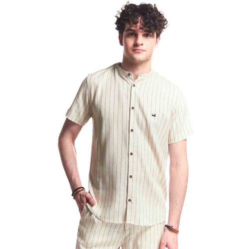 Camisa casual para joven Authentic Lyon beige 212141-206