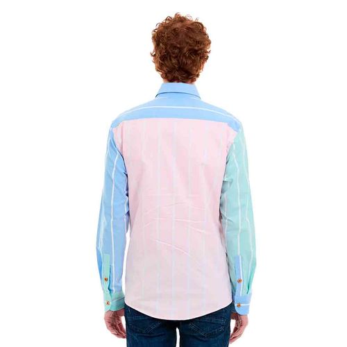 Camisa casual para caballero Porto Blanco multicolor e-2413