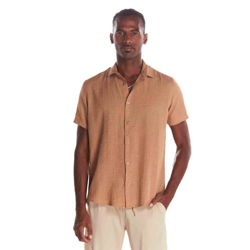 Camisa casual para joven Authentic Lyon café 211425-202