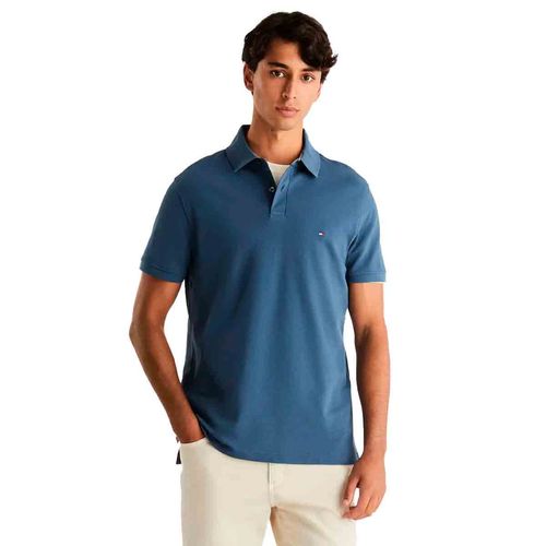 Playera tipo polo para caballero Tommy Hilfiger azul mw0mw32346-dbz