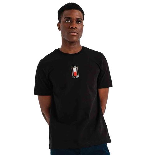 Playera casual para caballero Tommy Hilfiger negro mw0mw36512-bds