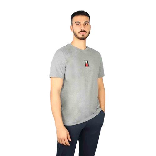 Playera casual para caballero Tommy Hilfiger gris mw0mw36512-p91