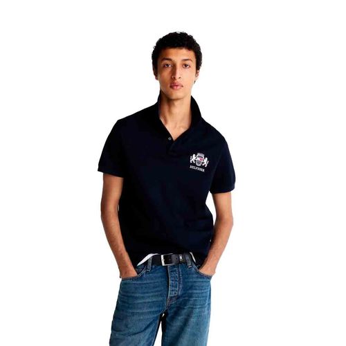 Playera tipo polo para caballero Tommy Hilfiger marino mw0mw37516-dw5