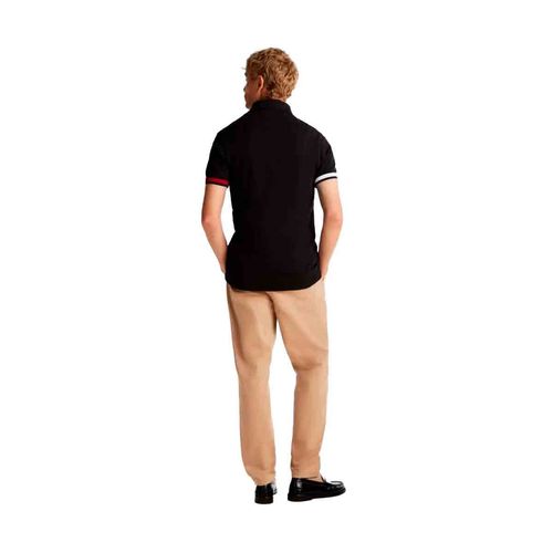Playera tipo polo para caballero Tommy Hilfiger negro mw0mw37518-bds