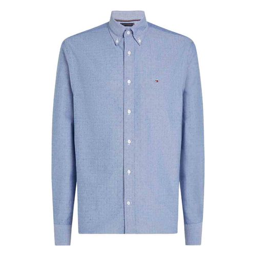Camisa casual para caballero Tommy Hilfiger azul mw0mw37571-d03