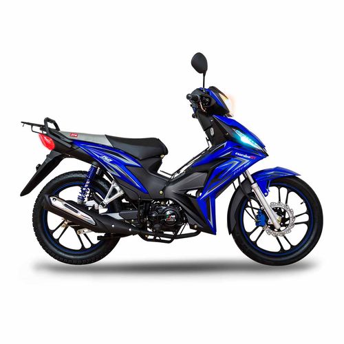 Motocicleta de trabajo semiautomática MB azul mamba 150 CC 2025