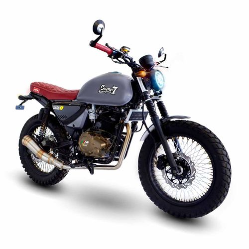 Motocicleta cafe racer MB gris super 7 250 CC 2025