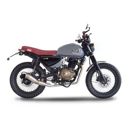 Motocicleta cafe racer MB gris super 7 250 CC 2025