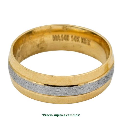 Argolla de matrimonio N°10 Argyor de 14K 54