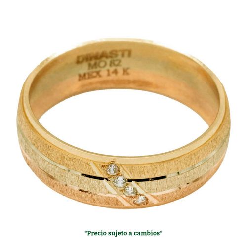 Argolla de matrimonio N°12 Dinasti de 14K 9226