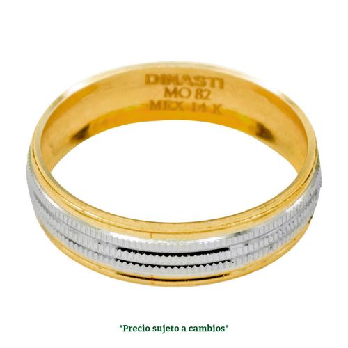Argolla de matrimonio N°13.5 Dinasti de 14K 18275