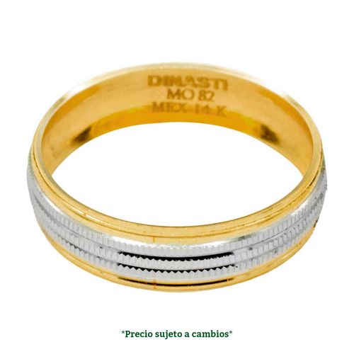 Argolla de matrimonio N°4 Dinasti de 14K 18275