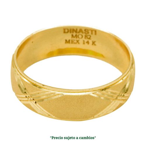 Argolla de matrimonio N°11 Dinasti de 14K 18275