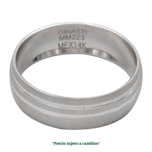 Argolla de matrimonio N°7.5 Dinasti de 14K 3416