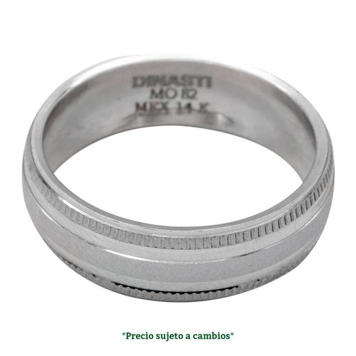 Argolla de matrimonio N°6.5 Dinasti de 14K 31336
