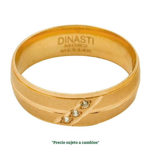 Argolla de matrimonio N°12.5 Dinasti de 14K 100156