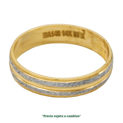 Argolla de matrimonio N°13 Argyor de 14K 551-4