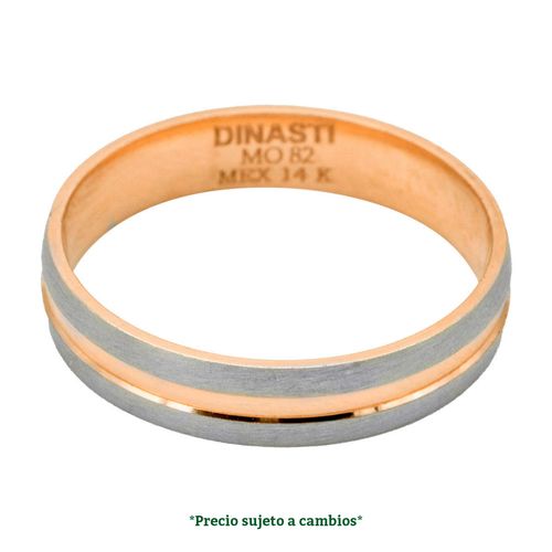 Argolla de matrimonio N°7.5 Dinasti de 14K 103444