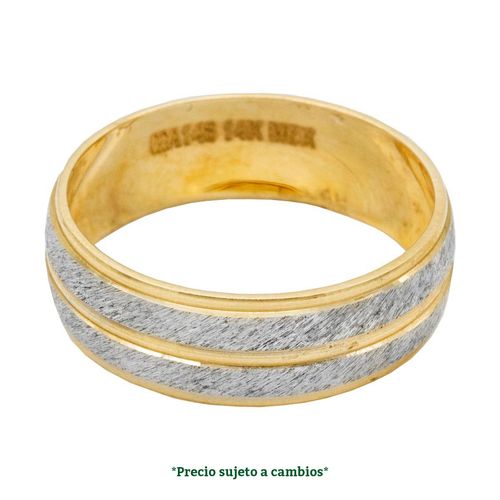 Argolla de matrimonio N°5 Argyor de 14K 551-6