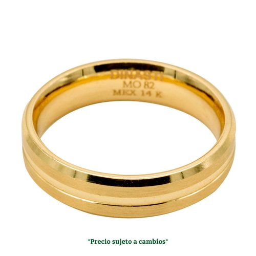 Argolla de matrimonio N°11 Dinasti de 14K 202075