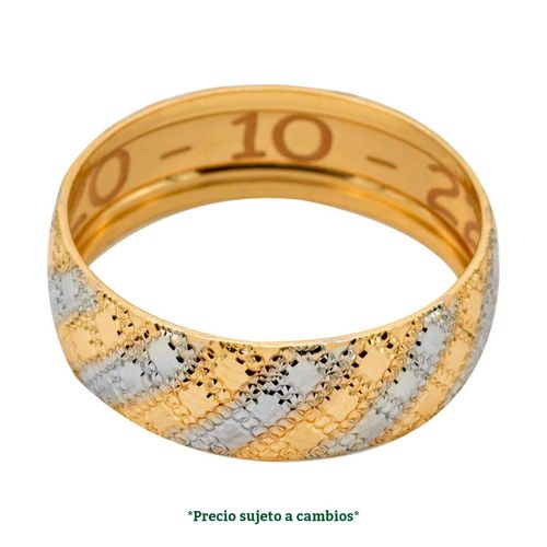 Argolla de matrimonio N°6.5 Dinasti de 14K 300826