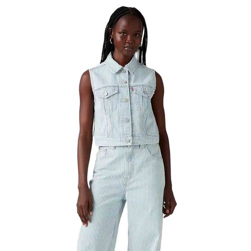 Chaleco de mezclilla para jovencita Levis azul a7437-0007
