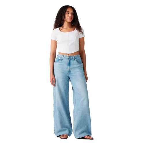 Pantalón de mezclilla para jovencita Levis azul 001up-0000