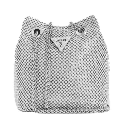 Bolso bucket para dama Guess plateado RY920575-SIL