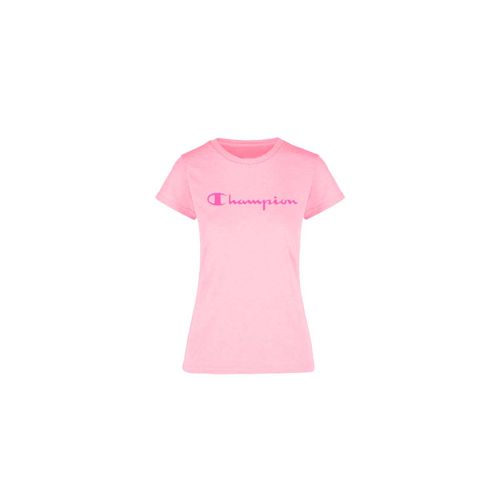 Playera deportiva para dama Champion rosa epnss24p16w1